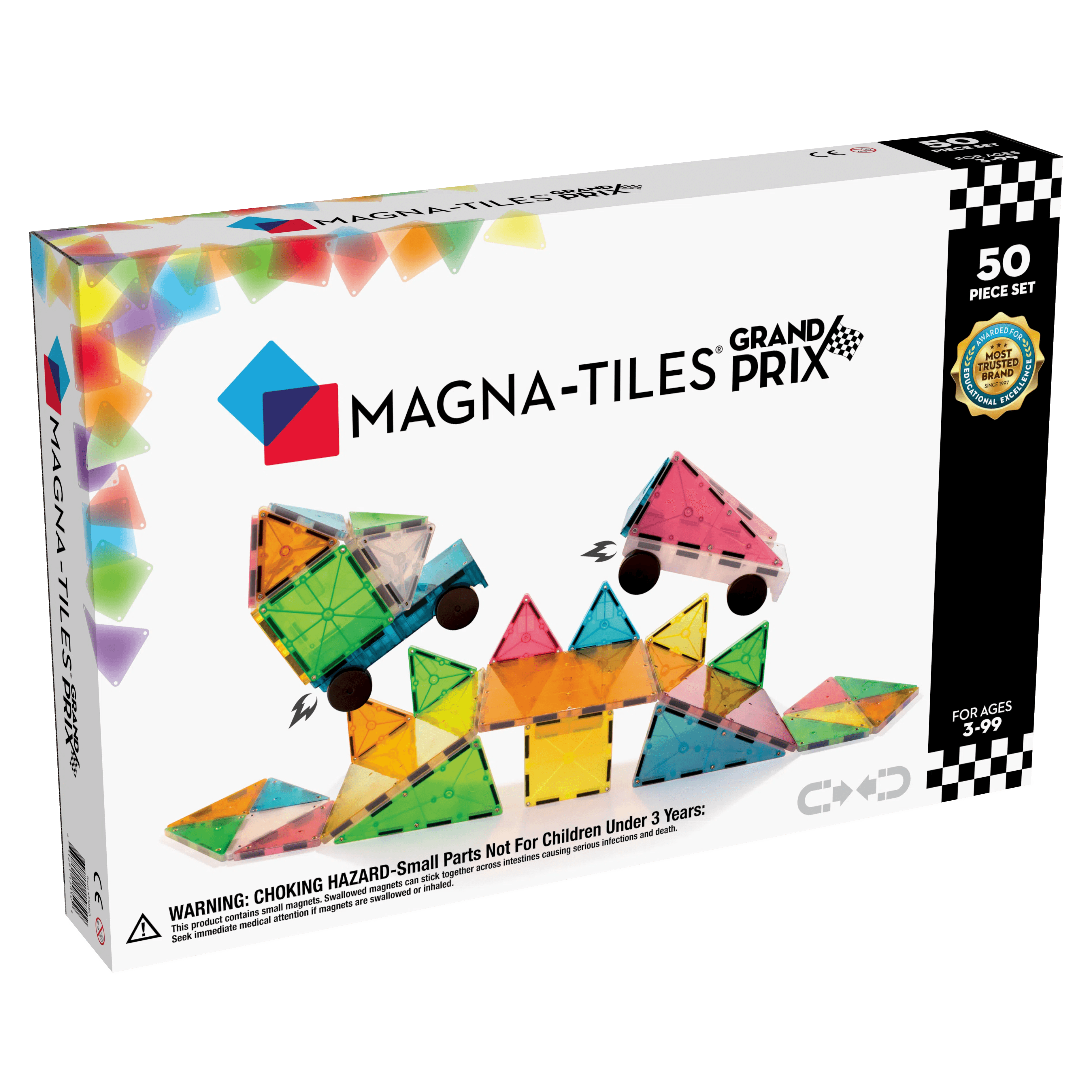 MAGNA-TILES Frost 50pc Grand store Prix Set