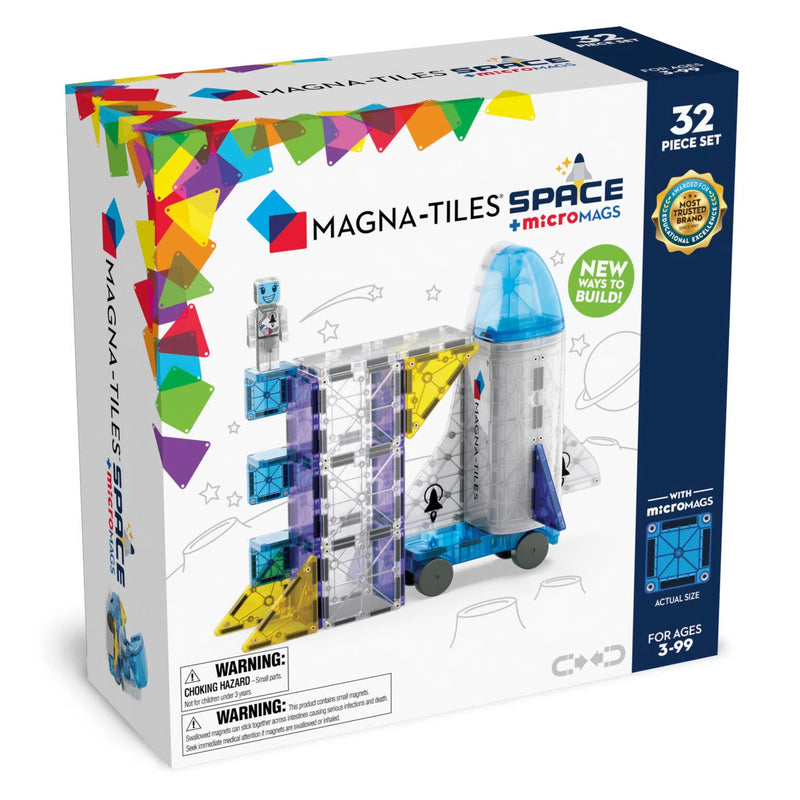 Magna-Tiles | Magnetische Fliesen - Raum - Raumschiff - 32-teilig