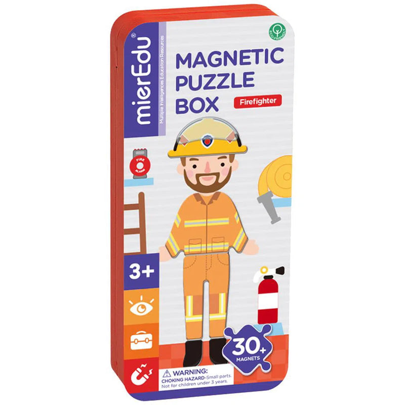 MierEdu | Magnetische Puzzeldoos - Brandweerman