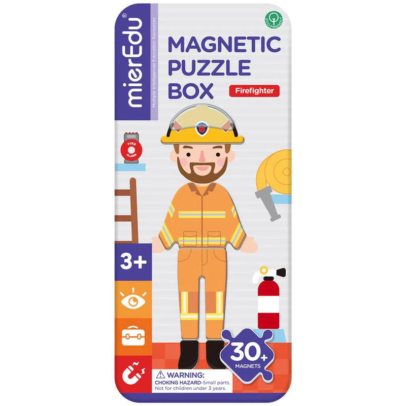 MierEdu | Magnetische Puzzeldoos - Brandweerman