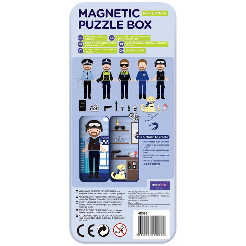 MierEdu | Magnetische Puzzeldoos - Politie