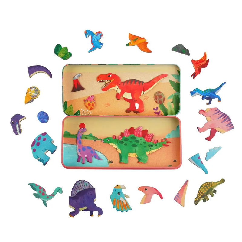 MierEdu | Magnetische Puzzeldoos - Dinosaurusland