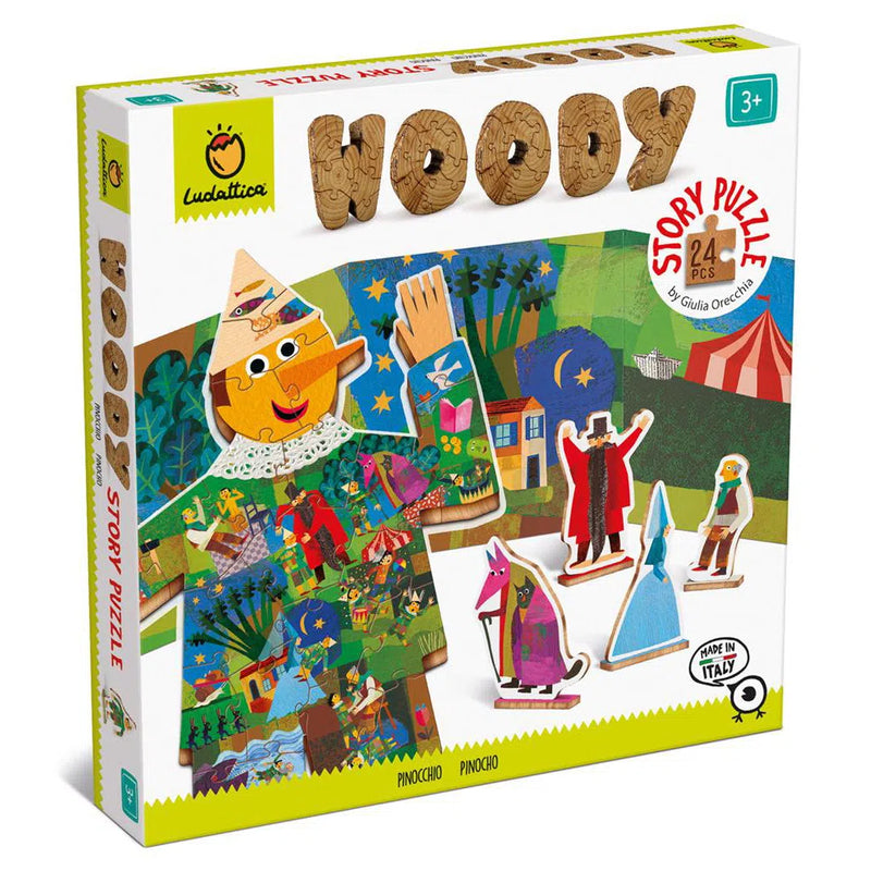 Ludattica | Woody Puzzel - Pinokkio - 24 puzzelstuks