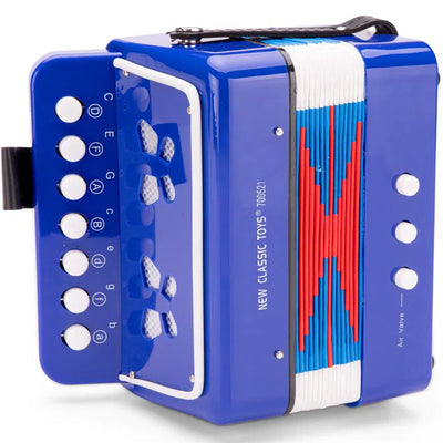 New Classic Toys | Accordeon - Blauw met Muziekboek