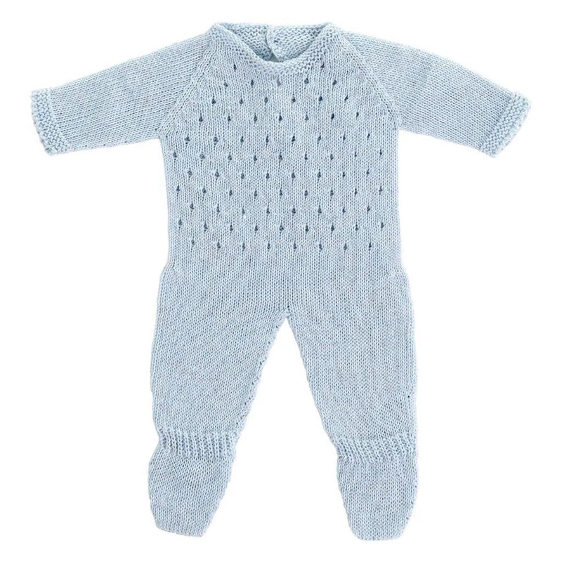 Miniland | Dolls - Blue Knitted Pajamas - 38cm