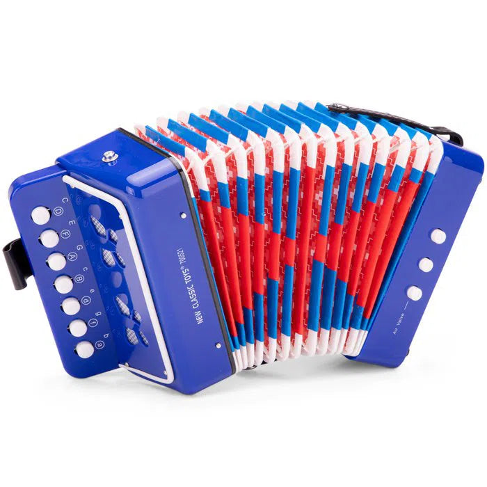 New Classic Toys | Accordion - Red with Music Book