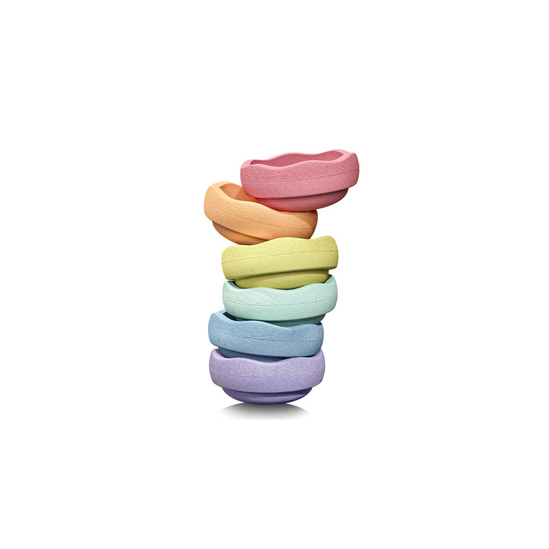 Stapelstein | Mini - Rainbow Pastel - Set van 6