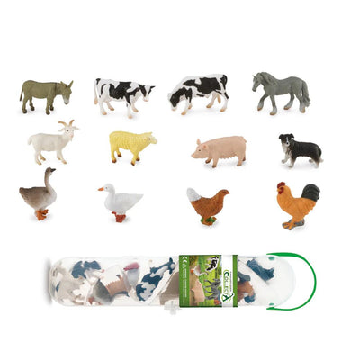 Collecta - Collecta | Mini Boerderij - Set met 12 boerderijdieren - De Hartjesdief