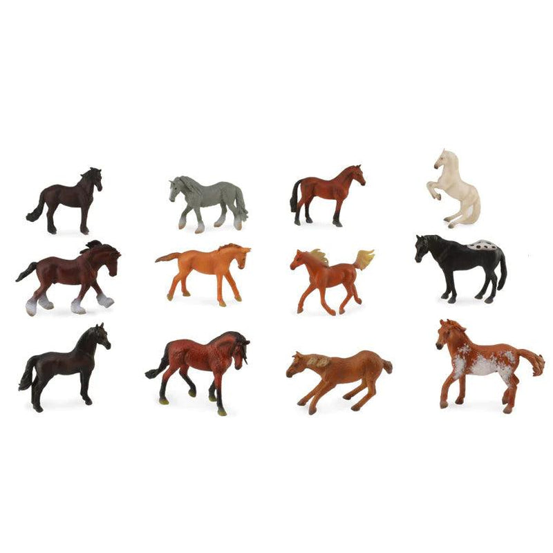Collecta - Collecta | Mini Paarden - Set met 12 paarden - De Hartjesdief