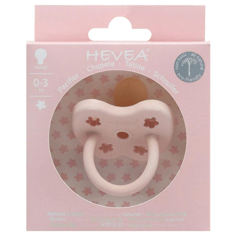 Hevea - Hevea | Fopspeen Orthodontisch - Powder Pink (0-3 maanden) - De Hartjesdief