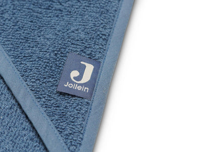 Jollein - Jollein | Badcape Badstof 75x75cm Jeans Blue - De Hartjesdief