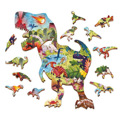 Ludattica - Ludattica | Woody Puzzel - Dinosaurus - 48 puzzelstuks - De Hartjesdief