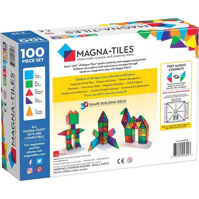 Magna-Tiles - Magna-Tiles | Clear Colors 100 - De Hartjesdief