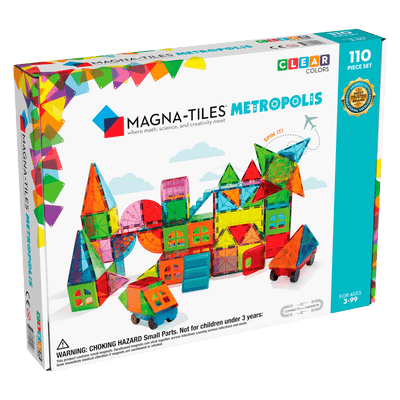 Magna-Tiles - Magna-Tiles | Clear Colors 110 Metropolis - De Hartjesdief