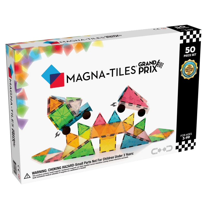 Magna-Tiles - Magna-Tiles | Grand Prix - 50-delige set (Frost Colors) - De Hartjesdief