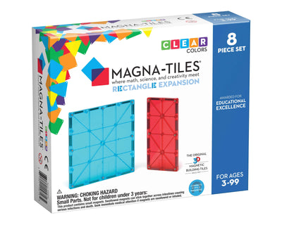 Magna-Tiles - Magna-Tiles | Rechthoeken - Uitbreidingsset - 8-delig - De Hartjesdief