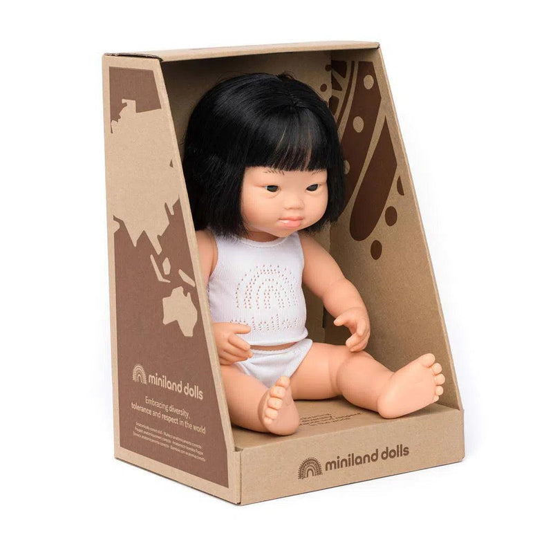 Miniland - Miniland | Pop Aziatisch meisje - 38cm - De Hartjesdief