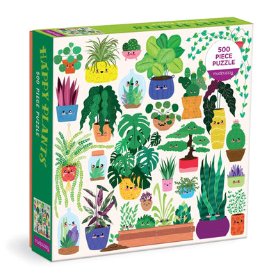 Mudpuppy - Mudpuppy | Puzzel Happy Plants - 500 puzzelstuks - De Hartjesdief