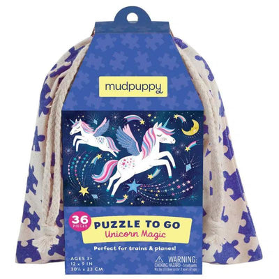 Mudpuppy - Mudpuppy | Puzzle to go - Eenhoorns - 36 puzzelstuks - De Hartjesdief