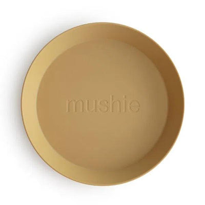 Mushie - Mushie | Bord Rond - Mustard (2 stuks) - De Hartjesdief