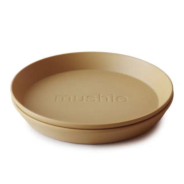 Mushie - Mushie | Bord Rond - Mustard (2 stuks) - De Hartjesdief