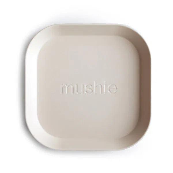Mushie - Mushie | Bord Vierkant - Ivory (2 stuks) - De Hartjesdief