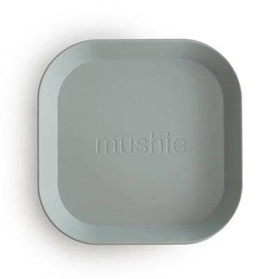 Mushie - Mushie | Bord Vierkant - Sage (2 stuks) - De Hartjesdief