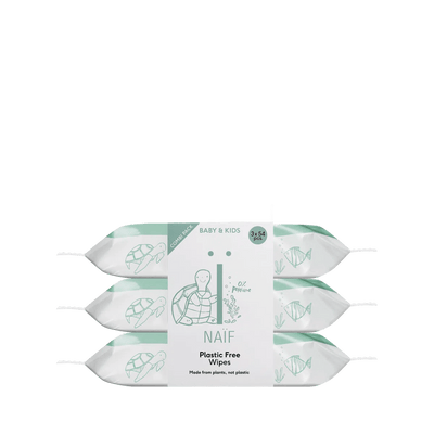 Naïf - Naïf | Plastic Free Baby Wipes 3-pack - De Hartjesdief