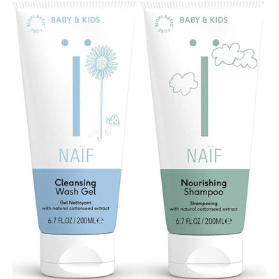 Naïf - Naïf | Shampoo & Wasgel Duo voor Baby & Kids (2x200ml) - De Hartjesdief