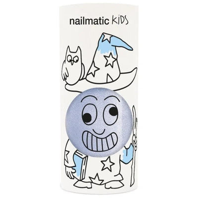 Nailmatic - Nailmatic | Kids Nail Polish - Nagellak 8 ml - Merlin - Pearly Blue - De Hartjesdief