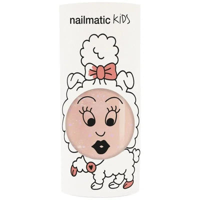 Nailmatic - Nailmatic | Kids Nail Polish - Nagellak 8 ml - Peachy - Glitter Peach - De Hartjesdief