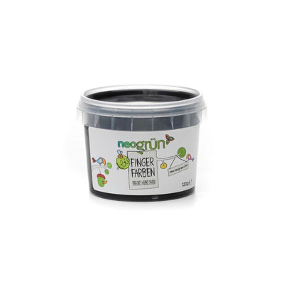 Neogrün - Neogrün | Natuurlijke Vingerverf 120gram Zwart (1 potje) - De Hartjesdief