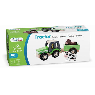 New Classic Toys - New Classic Toys | Tractor met Aanhanger - Hooibalen - Groen - De Hartjesdief