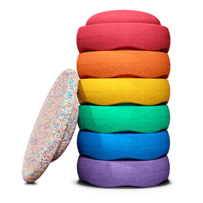 Stapelstein - Stapelstein | Special Rainbow Super Confetti Set 6 + 1 GRATIS - Classic - De Hartjesdief