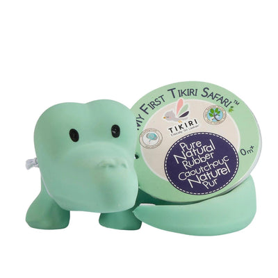 Tikiri - Tikiri | Crocodile - Organic Baby Teether Rattle & Bath Toy - De Hartjesdief