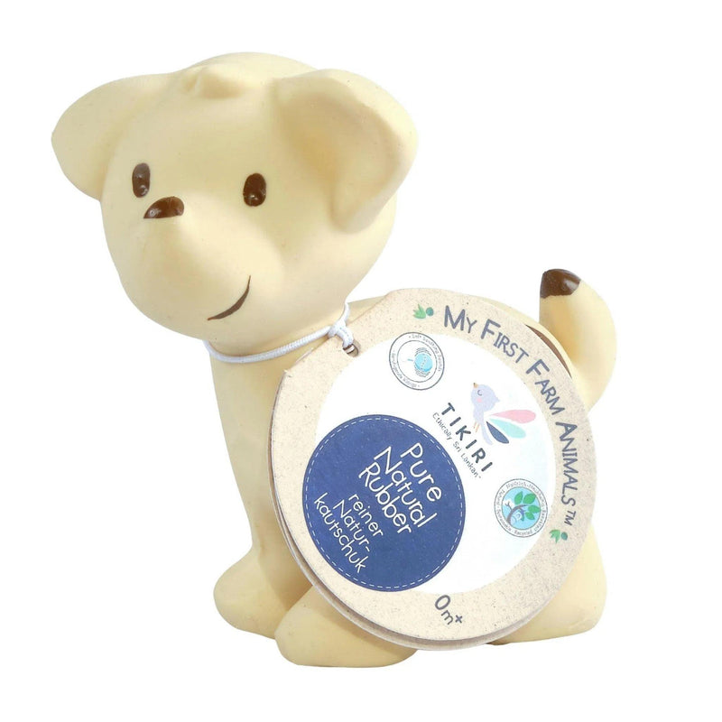 Tikiri - Tikiri | Puppy - Organic Baby Rattle & Bath Toy - De Hartjesdief