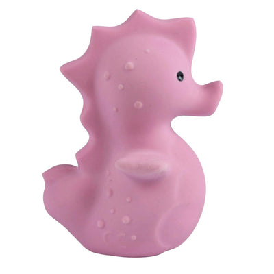 Tikiri - Tikiri | Sea Horse - Organic Rubber Baby Rattle & Bath Toy - De Hartjesdief