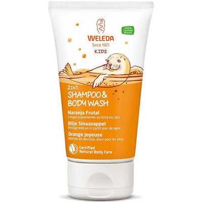 Weleda - Weleda | Kids 2in1 Shampoo & Body Wash - Blije Sinaasappel - 150 ml - De Hartjesdief
