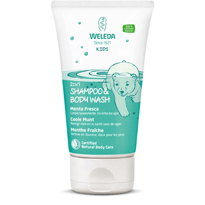 Weleda - Weleda | Kids 2in1 Shampoo & Body Wash - Coole Munt - 150 ml - De Hartjesdief