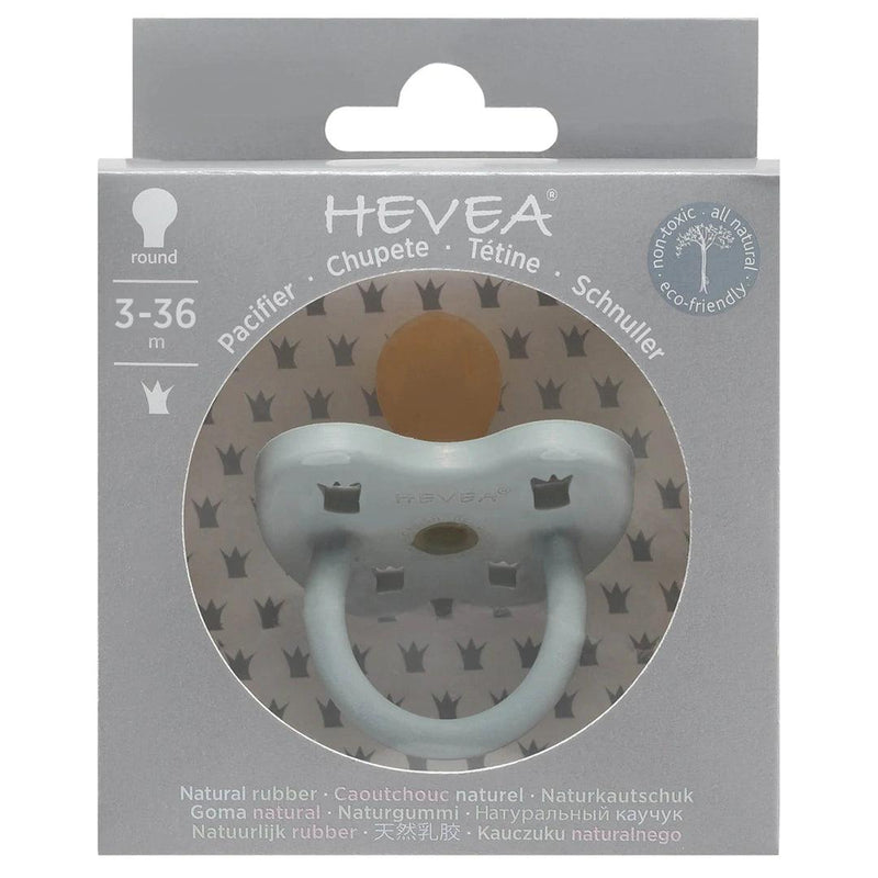 Hevea - Hevea | Fopspeen Rond - Gorgeous Grey (3-36 maanden) - De Hartjesdief