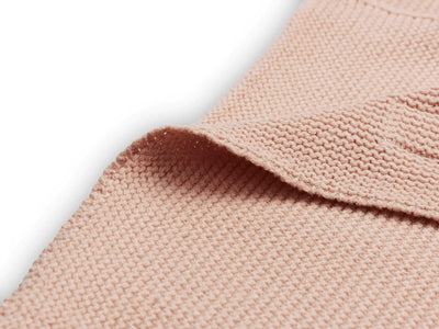 Jollein - Jollein | Deken Ledikant 100x150cm Basic Knit - Pale Pink - De Hartjesdief