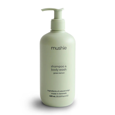 Mushie - Mushie | Baby Shampoo & Body Wash - Green Lemon (400 ml) - De Hartjesdief