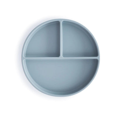 Mushie - Mushie | Silicone Plate - Powder Blue - De Hartjesdief