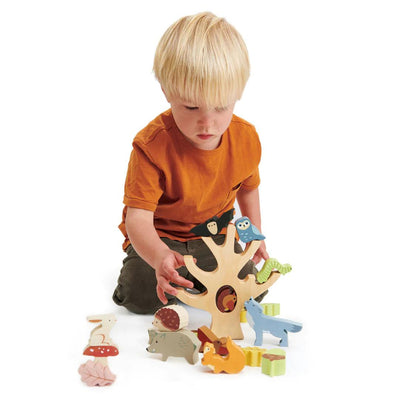 Tender Leaf Toys - Tender Leaf Toys | Stapelwoud met dieren - De Hartjesdief